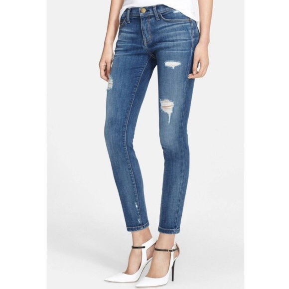 Current Elliott Stiletto Destroyed Skinny jeans 25 - Picture 4 of 8